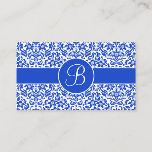 Tarjetas de registro de regalo de la boda azul y b
