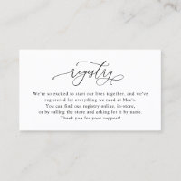Tarjetas de registro del Boda de código QR en blan