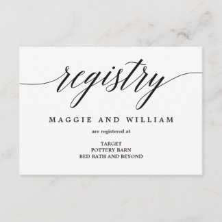 Tarjetas de registro - Script moderno