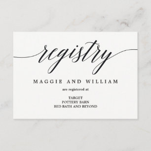 Tarjetas de registro - Script moderno