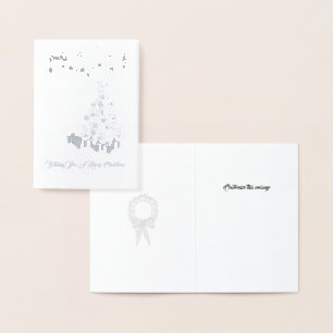 Tarjetas de Relieve metalizado - Árbol Personaliza