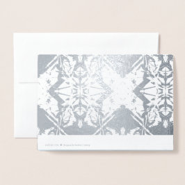 Tarjetas de Relieve metalizado simples y elegantes