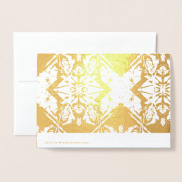 Tarjetas de Relieve metalizado simples y elegantes