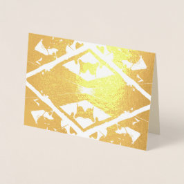 Tarjetas de Relieve metalizado simples y elegantes