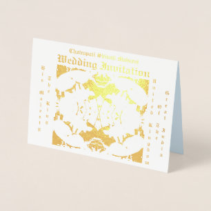 Tarjetas de Relieve metalizado simples y elegantes