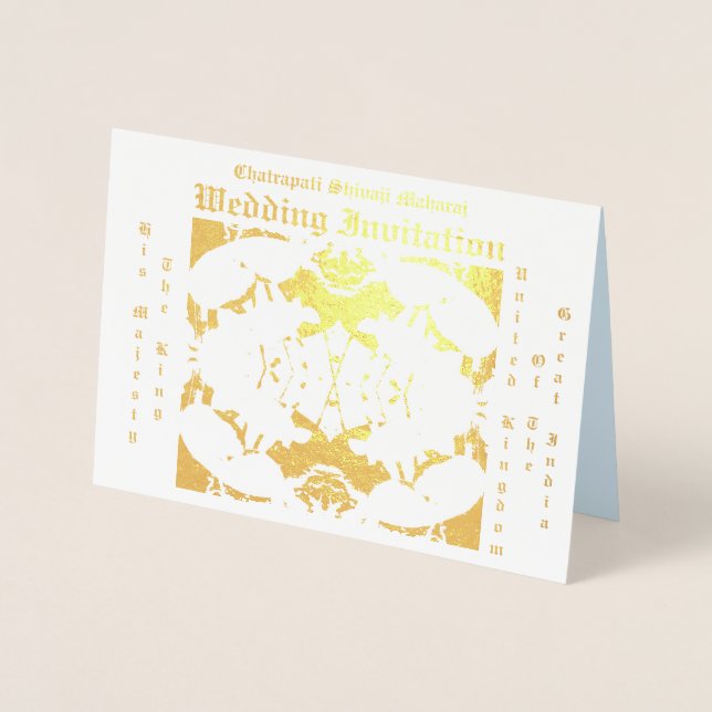 Tarjetas de Relieve metalizado simples y elegantes (Anverso)
