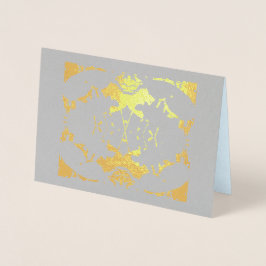 Tarjetas de Relieve metalizado simples y elegantes