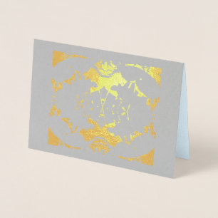 Tarjetas de Relieve metalizado simples y elegantes