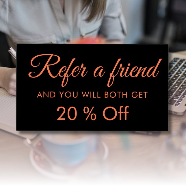 Tarjetas de remisión de corales negros modernas y  (Subido por el creador)