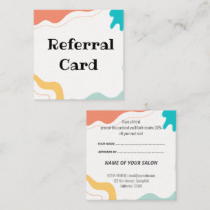 Tarjetas de remisión modernas y coloridas - Divert