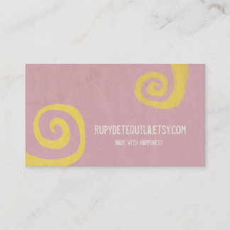 Tarjetas de remolino elegante rosa