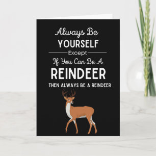 Tarjetas de Reno Lindas Divertidas Humor Animal Di