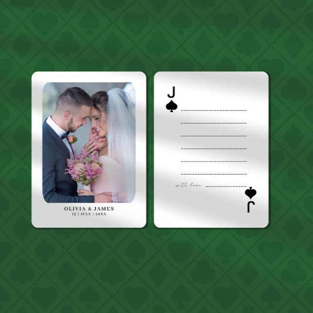 Tarjetas de reproducción de guiones de amor de fot (Custom Photo Love Script Playing Cards)