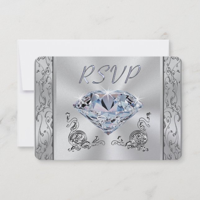 Tarjetas de respuesta al 60 aniversario con sobres (Anverso)