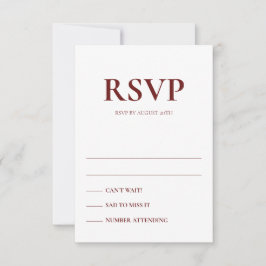 Tarjetas de respuesta Boda de Acentos Art Deco