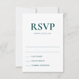 Tarjetas de respuesta Boda de Acentos Art Deco