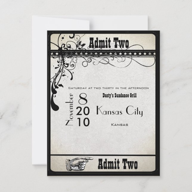 Tarjetas de respuesta Boda de Swirls Textiles Blac (Anverso)