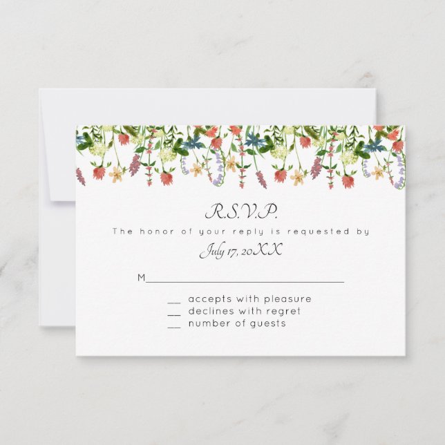 Tarjetas de Respuesta Botánica Floral (Anverso)