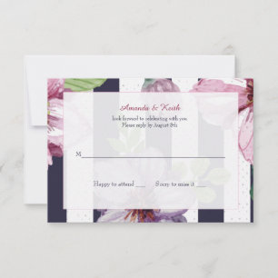 Tarjetas de respuesta Cameo Floral