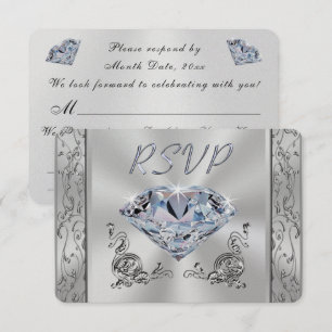 Tarjetas de respuesta de aniversario o boda con op