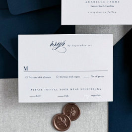 Tarjetas de Respuesta de Boda Clásicas y Elegantes