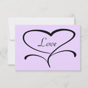 Tarjetas de respuesta de boda de amor
