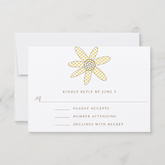 Tarjetas de respuesta de Boda de árbol de flor cap (Anverso)