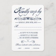 Tarjetas de respuesta de Boda de color de agua