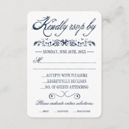 Tarjetas de respuesta de Boda de color de agua