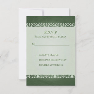 Tarjetas de respuesta de boda de Cruz Celta Irland