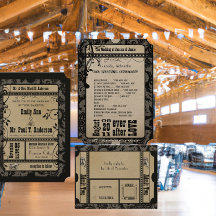 Tarjetas de respuesta de boda del Renacimiento Med