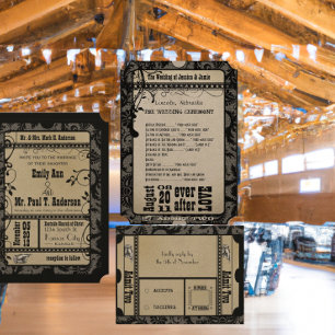 Tarjetas de respuesta de boda del Renacimiento Med