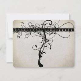 Tarjetas de respuesta de Boda del Renacimiento Neg
