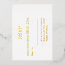 Tarjetas de respuesta de boda gay elegantes con pa