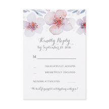 Tarjetas de respuesta de boda modernas de jardín f