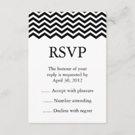 Tarjetas de respuesta de eventos en blanco y negro