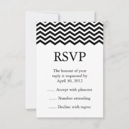 Tarjetas de respuesta de eventos en blanco y negro