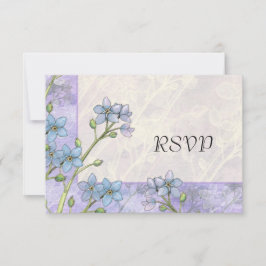 Tarjetas de respuesta de flores "No me olvides" pa