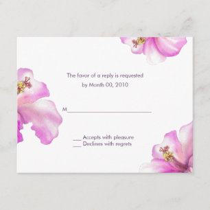 Tarjetas de respuesta de Hibiscus