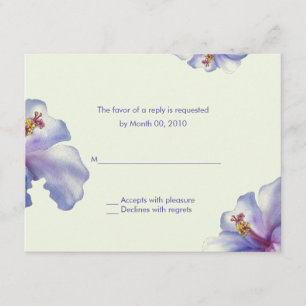 Tarjetas de respuesta de Hibiscus