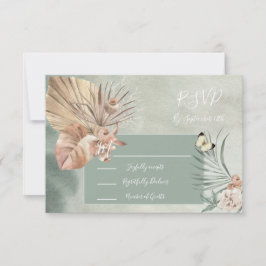 Tarjetas de respuesta de hoja de palma Oasis Tropi