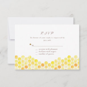 Tarjetas de respuesta de Honeycomb y Floral