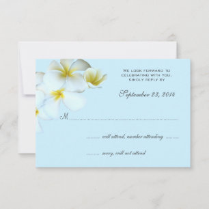 Tarjetas de respuesta de invitación de boda con pl
