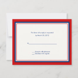 Tarjetas de respuesta de invitación de boda de béi
