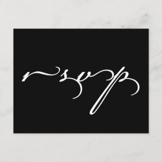 Tarjetas de respuesta de invitación de boda RSVP