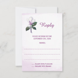 Tarjetas de respuesta de Magnolia Boda