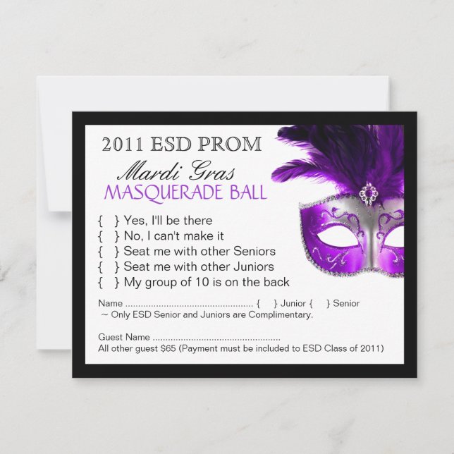 Tarjetas de respuesta de máscaras (Anverso)