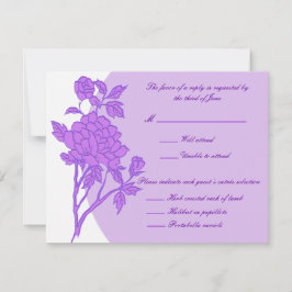 Tarjetas de respuesta de Personalizado de flores m