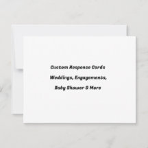 Tarjetas de respuesta de RSVP de boda personalizad
