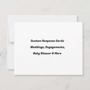 Tarjetas de respuesta de RSVP de boda personalizad